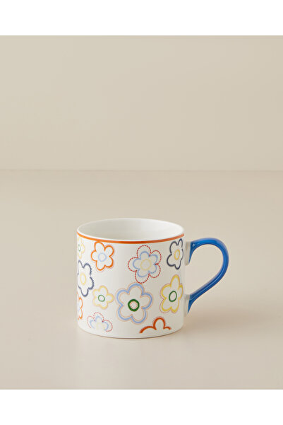 English Home Bright Flowers New Bone China Kupa 350 ml Renkli