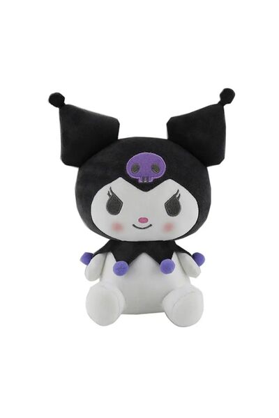 Empressco Kawaii Sanrio Kuromi Karikatür Peluş Oyuncak 45 Cm Büyük Boy