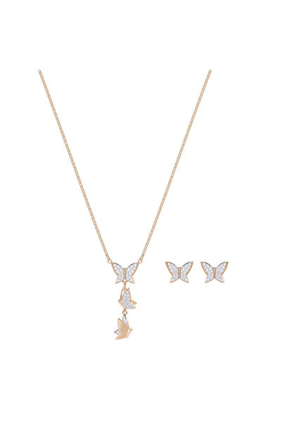 Swaroski Butterfly Necklace and Earring Set