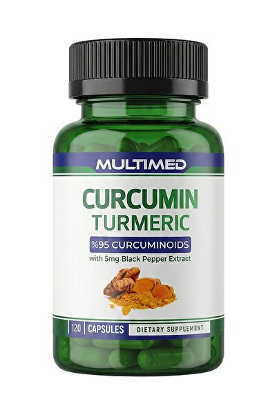 Multimed Curcumin Turmeric Zerdeçal 120 Kapsül — 500mg Zerdeçal Kök Ekstresi ...