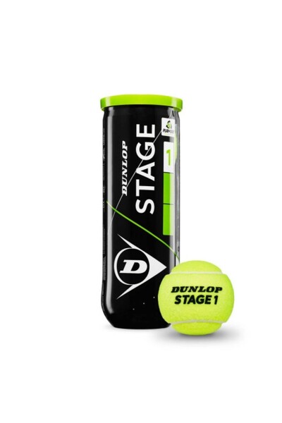 DUNLOP SET 3 MINGI DE TENIS STAGE 1 GREEN