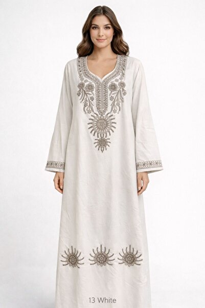 Kareem Miss Salma Women's jalabiya with distinctive oriental embroidery, soft...