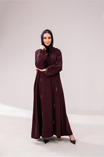 Moon Silk Silk - burgundy color, formal style