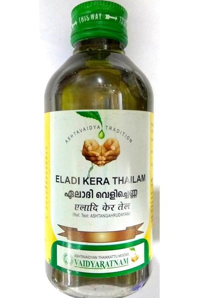 vaidyaratnam Kerala Eladi Kera Thailam Pack of 2 (2 * 200ml)