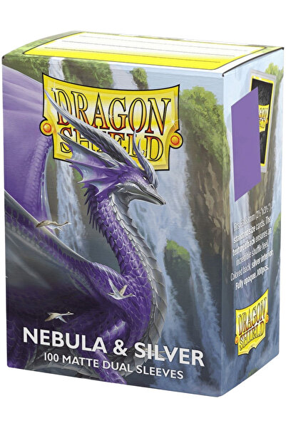 Arcane Tinmen Ματ διπλά μανίκια Dragon Shield, Standard Nebula Silver, 100 τε...