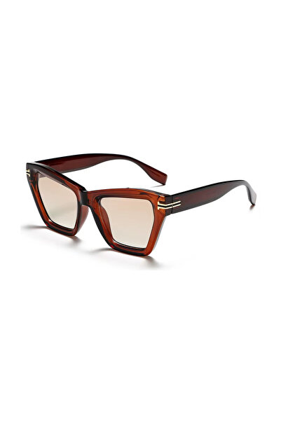 Toz Vintage Surset Brown Retro Bone Frame Unisex Uv400 Vintage Retro Sunglasses