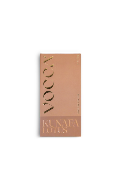 Vocca Chocolatier Vocca Kunafa Lotus Bar in Milk Chocolate Bar 125 gms