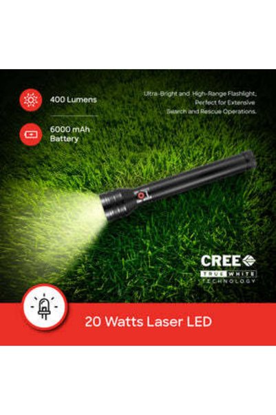 Sanford Rechargeable LED Flashlight 3 pcs Combo