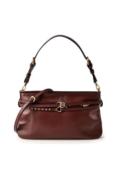 PİNKO Belt Bag Classic Schultertasche Leder 33 cm