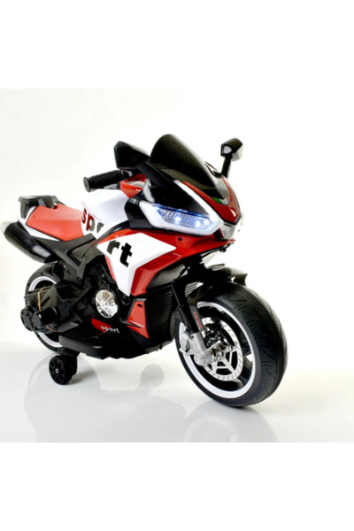 Rally دراجة نارية كهربائية للأطفال مزودة بعجلات تدريب وأضواء