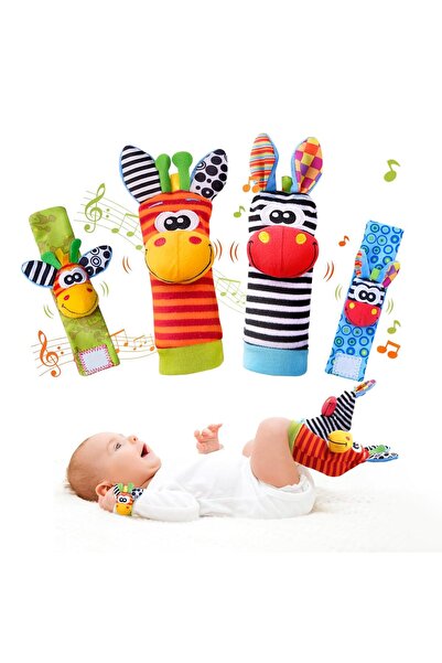 Arabest Baby Toys 0-6 Months, Wrist Rattles Foot Finder Socks Set, Infant Rat...