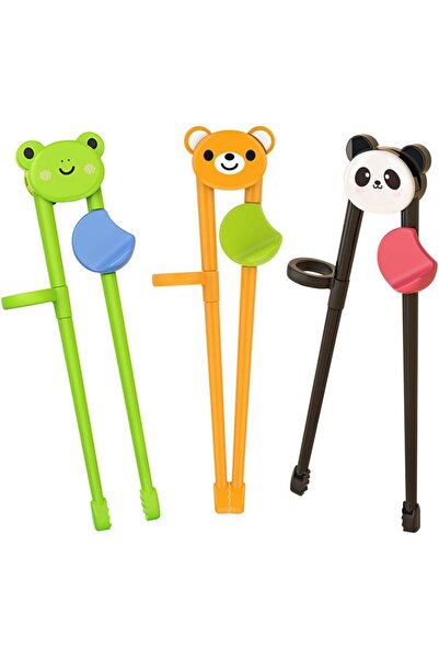 Arabest PandaEar 3 Pairs Toddler Training Chopsticks for Kids, Beginners Lear...