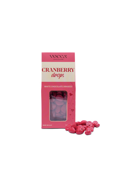 Vocca Chocolatier Vocca Cranberry Drops in White Chocolate- 100g