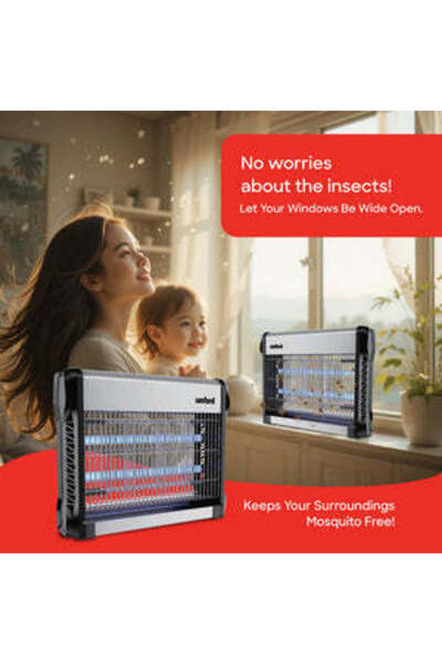 Sanford High-Performance Insect Killer | Dual UV Lamps | 23 W Power | Non-Toxic & Eco-Friendly | Mul
