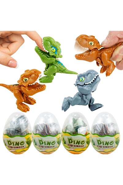 Arabest Dinosaur Egg Toys with Mini T-Rex Inside - 4 Pack Hatching Dinosaur E...