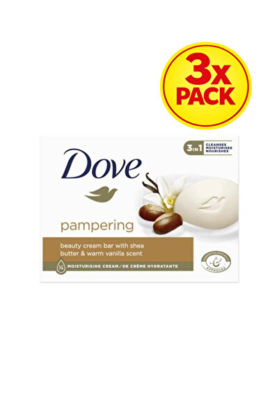 Dove 3x PACK Sapun solid Cream Shea Butter, 90 g