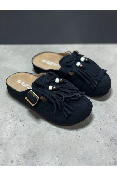 OEM Women's clog Slipper with Fringed - comfortable, casual style