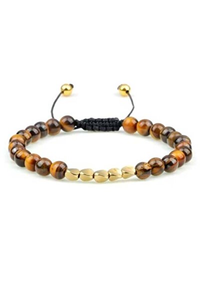 OutfitModa Brățăra Ochi de Tigru Bărbați cu hematite - Accesorii Elegante Mas...