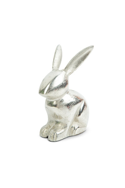 OEM Easter decoration - aluminum rabbit - 16 x 10 cm