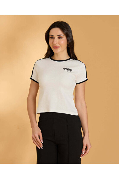 REDTAG Women White Active T-Shirt