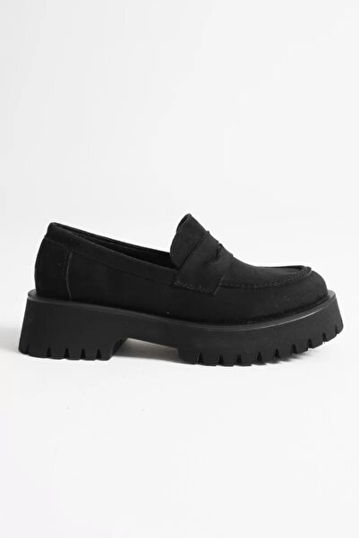 Belinora Pantofi de damă casual din piele intoarsa neagra TR10MS02C