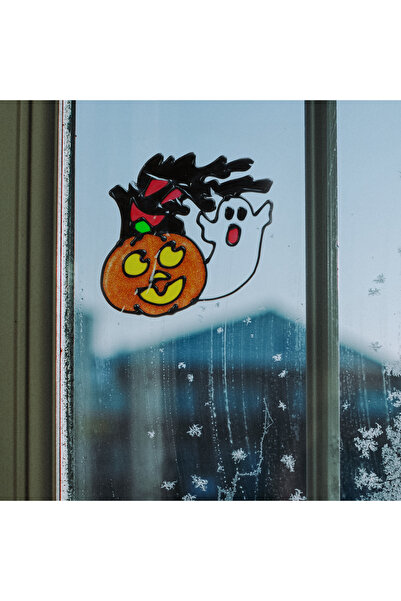 FAMİLY Halloween Window Decoration - Pumpkin and Ghost