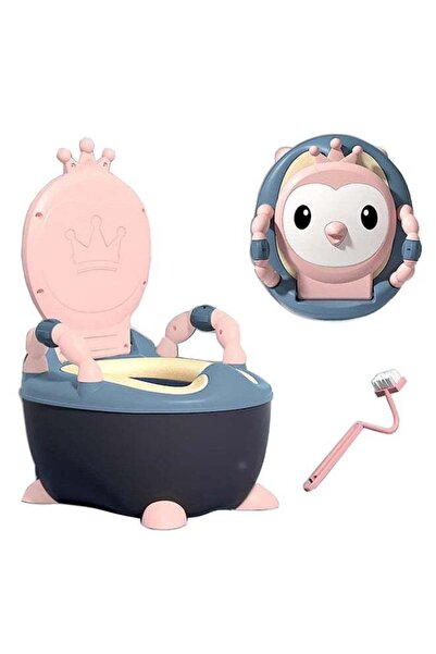 Arabest كرسي تدريب الأطفال على استخدام المرحاض بمقابض، وردي