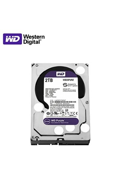 sylar WD Purple WD20PURZ 2 TB 3.5" SATA 3 64 MB 7/24 Güvenlik Kamerası Diski