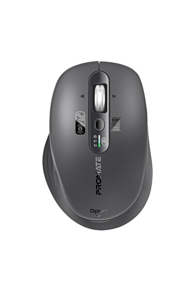 Promate Tri-Mode Wireless Mouse w/ Dual BT & 2.4GHz, 100H Battery, Smart Scro...