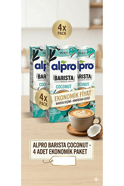 Alpro hindistan cevizi içeceği barista coconut 1 lt * 4 Adet