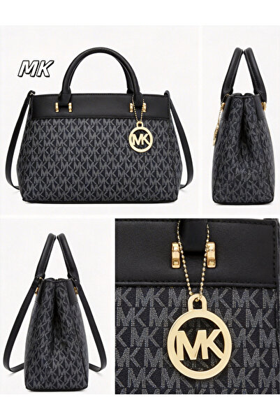 MKGO حقيبة تعليقة كلاسيكية من إم كيه بنقش المونوغرام: أنيقة وعصرية، تنضح بالقوة