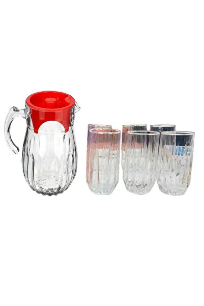 Sakura Noritazeh Modern Jug and Glass Water Set, 7 pcs