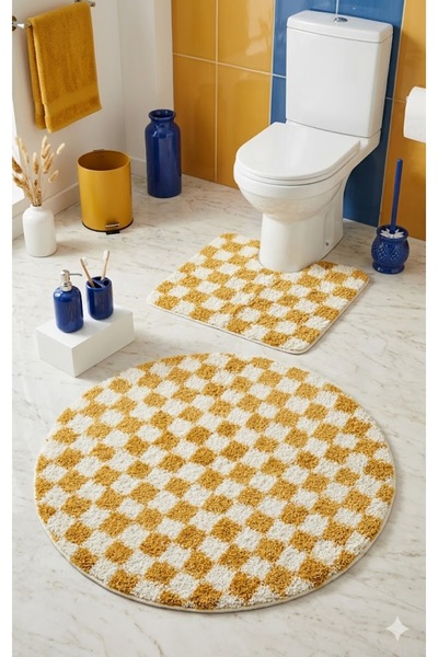 EUROBANO Chess Dama Με σχέδιο Λάτεξ Αντιολισθητική σόλα Κύκλοι και Εισόγωνα σ...