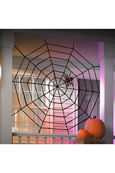 FAMİLY Decoraţie de Halloween model pânză de păianjen - 200 cm - negru