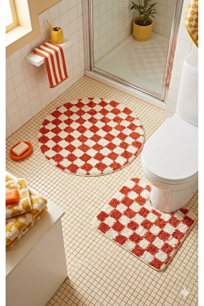 EUROBANO Chess Dama Με σχέδιο Λάτεξ Αντιολισθητική σόλα Κύκλοι και Εισόγωνα σ...