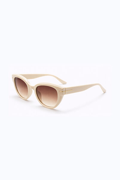 Toz Vintage Ralset Cream Retro Cat Eye Bone Frame Unisex Uv400 Vintage Retro ...