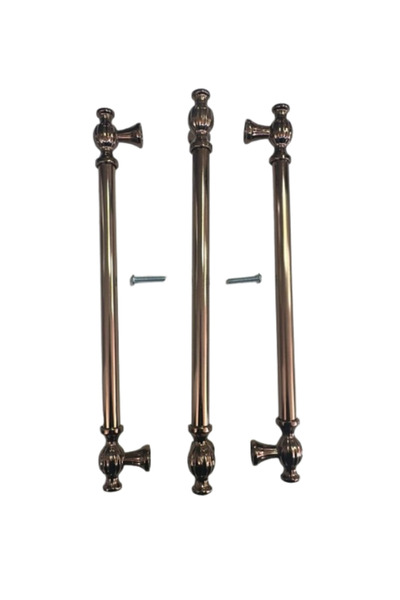 Ay Ka Yapı Market Kesir Bronz Mobilya Kulpu 3 'lü Set 224 mm Uzun Boy Dolap Ç...