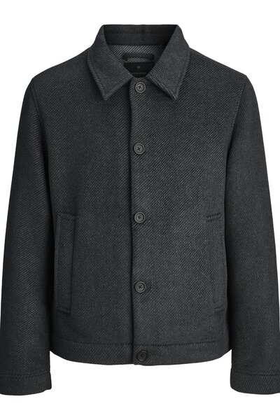 Jack & Jones Erkek Koyu Gri Melanj Ceket Model Kodu : 12286251