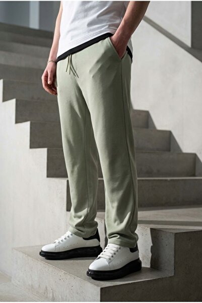 bombe Men's Baggy Belted Belt Jogger Pants