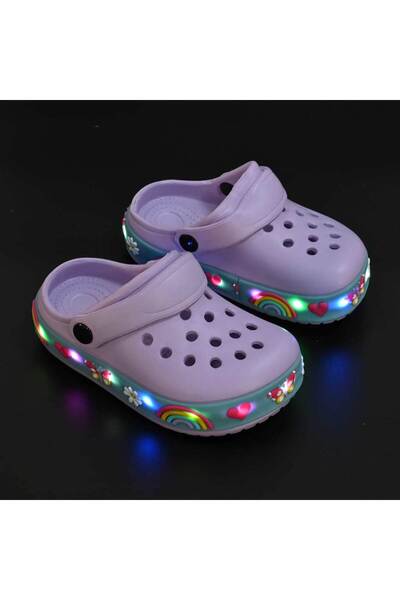 Tmall Children's Slippers, With LED Lights, Foam, PC10, Purple