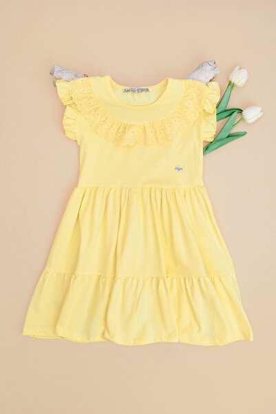 Fulla Moda Lace Pack Crew Neck Girls' Dress