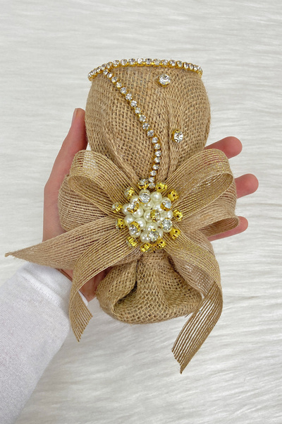 ZEYMERADE إبرة خياطة من الجوت لحلي الزفاف والمجوهرات، إبرة خياطة لحفلات الزفا...