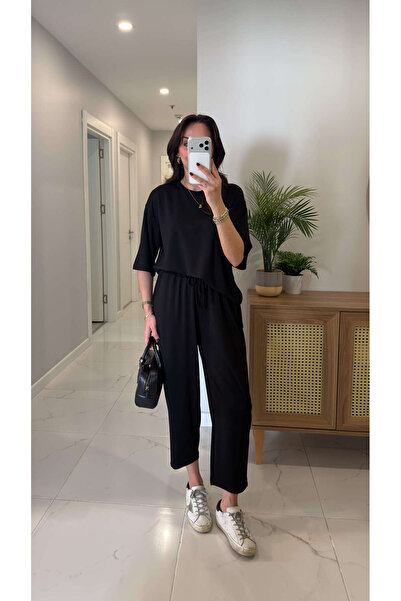 BİRCANÇİL Mustica Black Sides Slit Modal Set