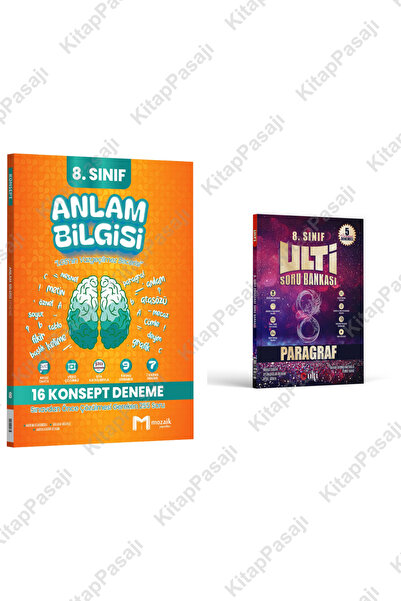 Mozaik Yayınları ve Ulti Yayınları 8. Sınıf LGS Anlam Bilgisi Paragraf Deneme...