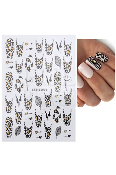 delis Abtibilduri unghii Marquise, STICKER13, Animal print