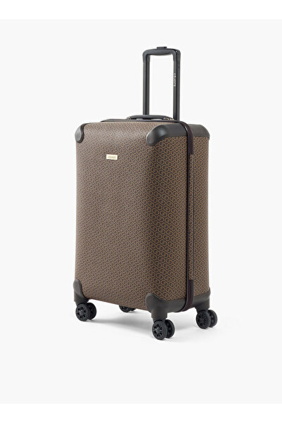 Celeste Duchini Textured Hardcase Trolley Bag with Retractable Handle
