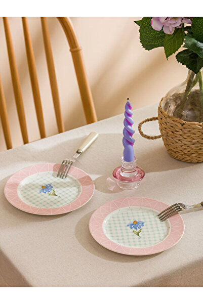 LC Waikiki UZG STORE'dan Stil Sahiplerine Çiçek Baskılı Porselen Pasta Tabağı...