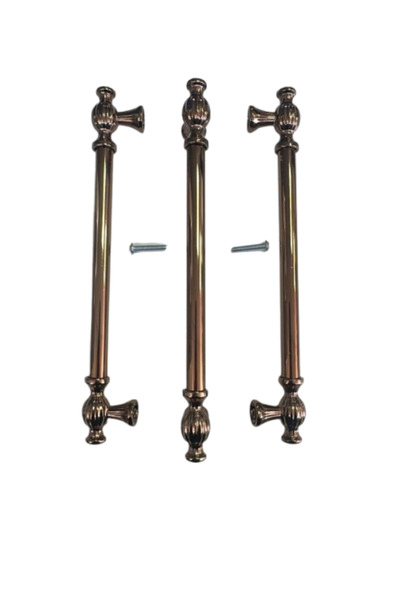 Ay Ka Yapı Market Kesir Bronz Mobilya Kulpu 3'lü Set 192 mm Büyük Boy Dolap Ç...