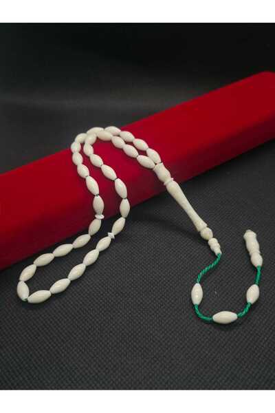 sarıyer silver Camel Bone Natural Barley Cut 33-Grain Systemic Tassel Prayer ...