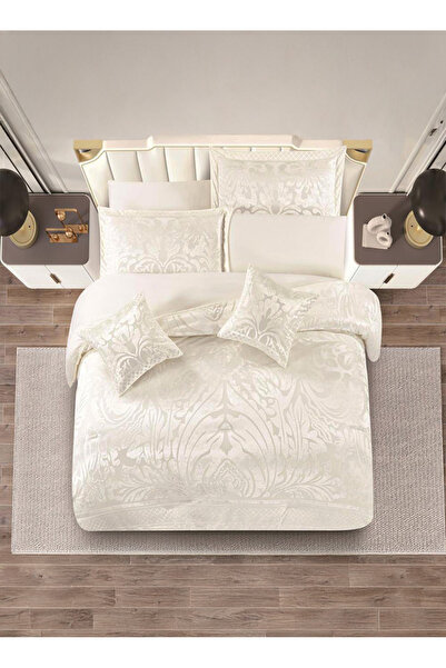 Melen Melin Bedding | 8-Piece Jacquard Summer Double Duvet Set - Fabiana